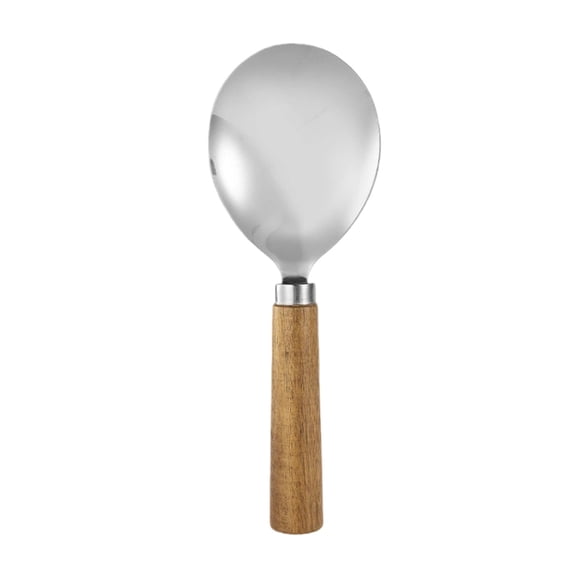 Tableware Fork And Spoon Set For Kitchen Mixing And Western Dining Use Sturdy Stainless Steel Utensils With Thick Spoon Wood Handle And Easter Pattern Finish