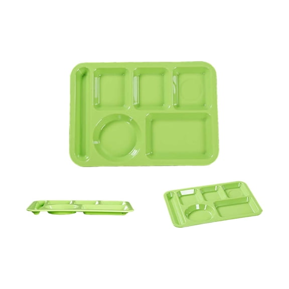Commercial Grade Tableware Heat Imitation Porcelain Compartment Fast Food Trays Designed for School and Unit Canteens
