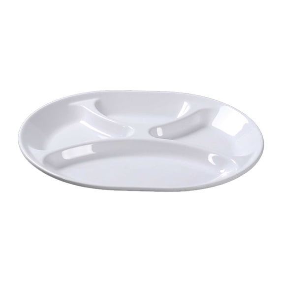 Tableware Heat Imitation Porcelain Compartment Food Trays for School and Unit Canteens – Commercial Grade Tableware