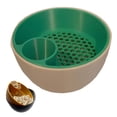 thumbnail image 1 of Large Double Dish Snack Serving Bowl Set With Storage Holder And Food Waste Compartment For Pistachios Edamame Cherries Popcorn Fruits, 1 of 6