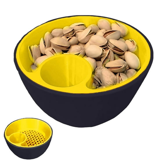 Tableware Pistachio Bowl Set with Storage Holder and Compartment Snack Serving Bowl for Pistachios Edamame Cherry Popcorn and Fruits