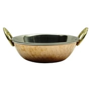 Tableware Serving Karahi Copper Steel Utensils Kitchenware India Dia 6 Inches