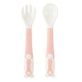 thumbnail image 1 of Tableware Set,Baby Cutlery Easy Grip Heat-Resistant Twistable Self Feeding Learning Spoon Fork, 1 of 9