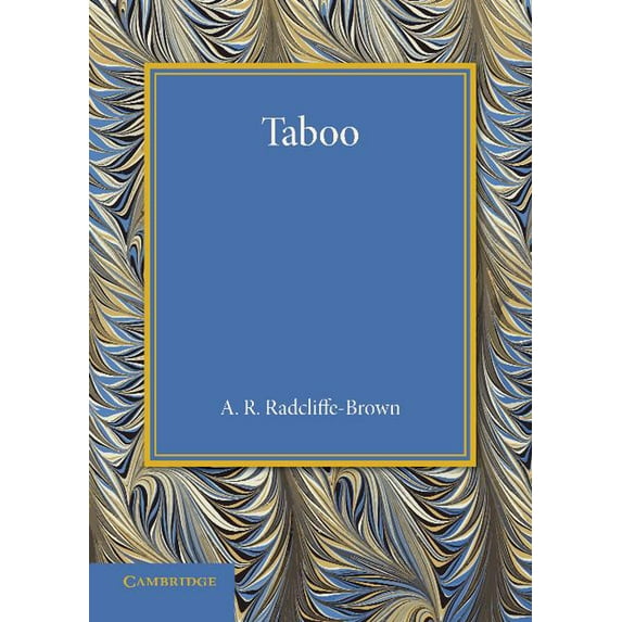 Taboo: The Frazer Lecture 1939, (Paperback)