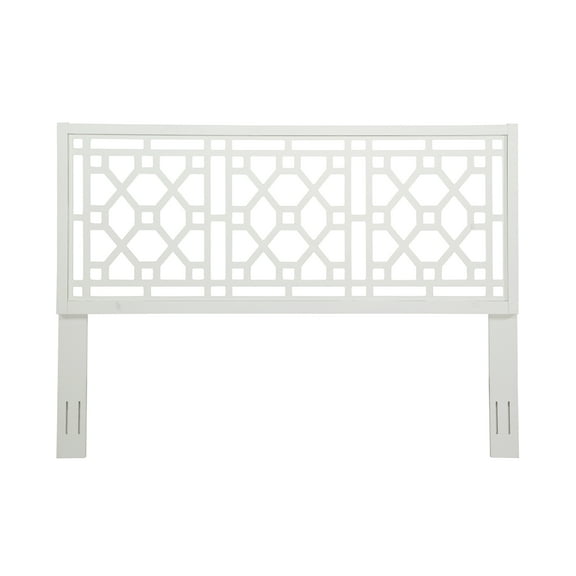 Tabor Chippendale White Headboard - King