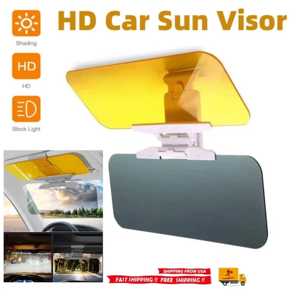 Tac Car Sun Visor Day Night Vision Anti Glare Driving safety UV Protect Universal Tac Visor Car Visor