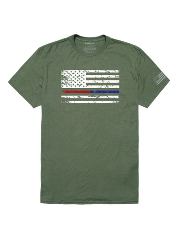 Tac.Graphic T, TRL/TBL Dual Flag,OLV, 2X