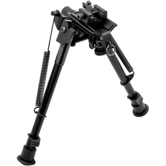 Tac Pod All-Metal Adjustable Lightweight Versatile Portable Rifle Bipod for or Prone Shooting - Base Style & Leg Length Options