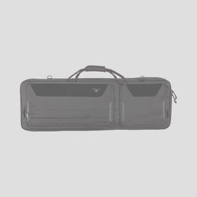 Tac-Six™ 38" Lockable Rifle Soft Case Gun Case, Laser Cut Molle Front, Black, Holds 1, Polyester