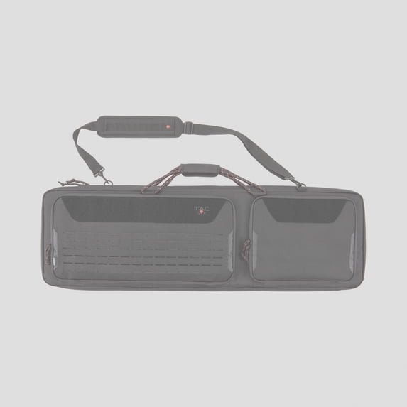 Tac-Six™ 42" Lockable Squad Gun Case, Laser Cut Molle Front, Black