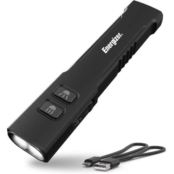 TacR-1000 Flashlight Rechargeable Bright Rechargeable Tactical Flashlight for Emergencies and Camping Gear Water Resistant Flashlight USB Included