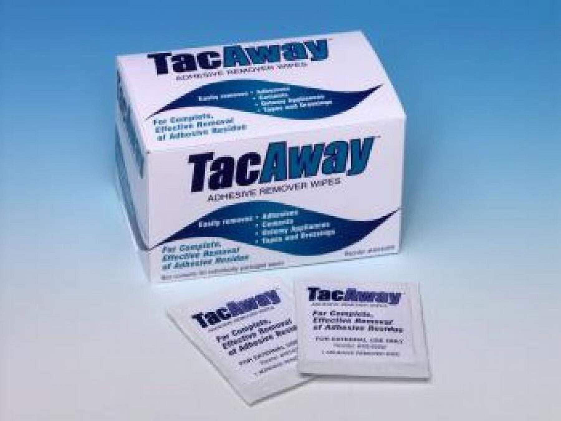 Tacaway Adhesive Remover Wipes - Non-Acetone, Hypoallergenic