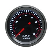 Tach Gauge,55mm Rpm 1 To 8 Powered Waterproof 8000 55mm Diameter Car Auto 8000 Marine To Auto Rpm 55mm