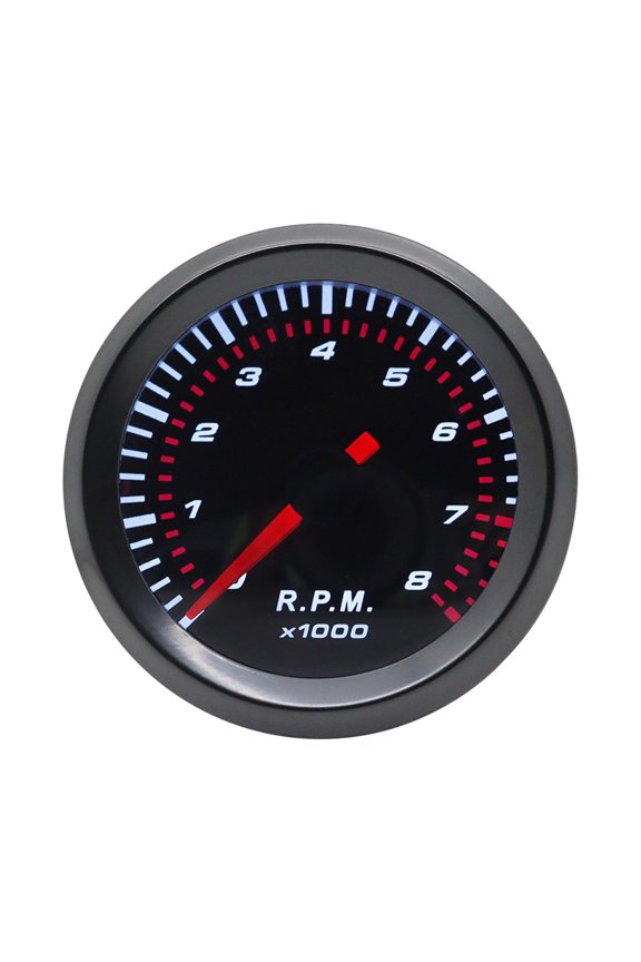 Tach Gauge,Hxber Car 55mm Diameter 1 Rpm 55mm Diameter To 8 Powered 1 To 8 8000 Rpm 55mm Rpm 1 Powered Waterproof 8000 Car Auto Marine Fapao Rpm Car Auto