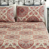 Tache 3pc Bohemian Boho Chic Medallion Mandala Paisley Boteh Flat Sheet Only, Cal King