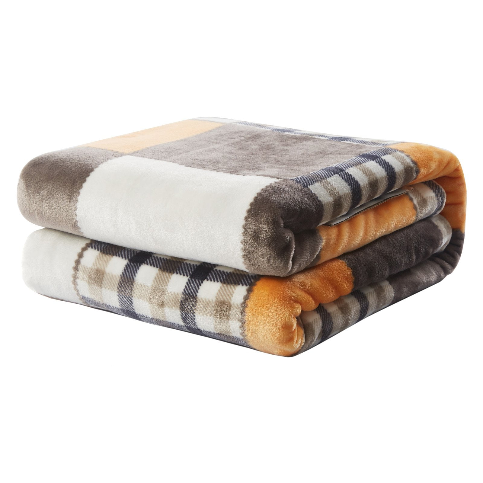 Tache Home Fashion Fall Farmhouse Super Soft Patchwork Throw Blanket ...