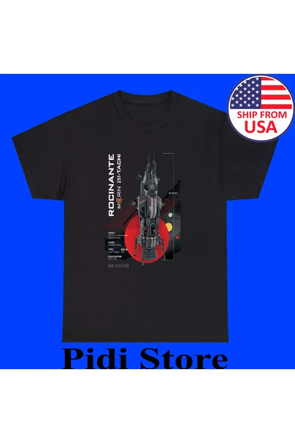 Tachi Rocinante Roci Ship Expanse Cult Series Men's Black Size S to 3XL
