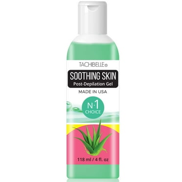 Tachibelle Soothing with Aloe Vera Gel Soothe Post- Depilation Moisturize and Protect Sensitive Skin After Wax Cooling Gel 4 oz