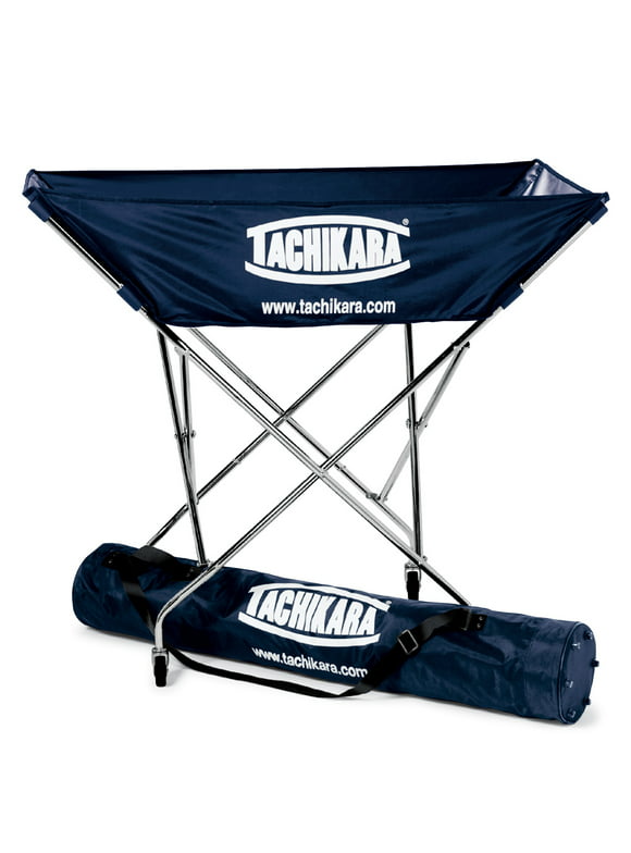 Tachikara Hammock Volleyball Cart with Nylon Carry Bag (Navy Blue)