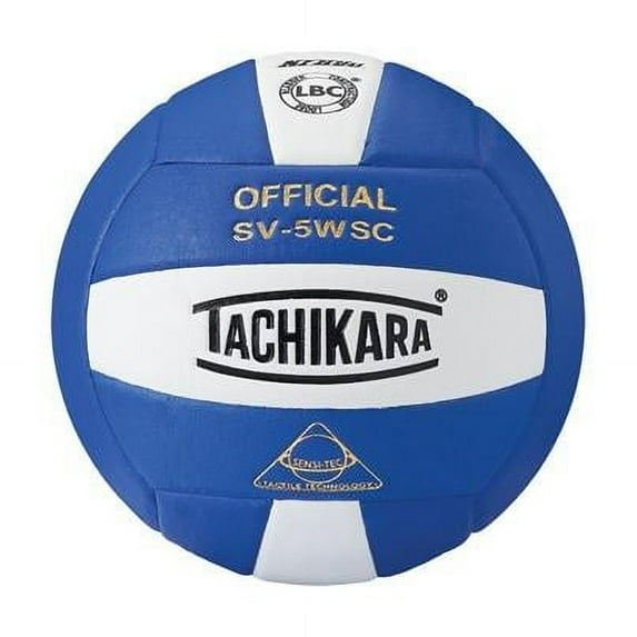 Tachikara Indoor Volleyball - Sensi-Tec, Royal/White