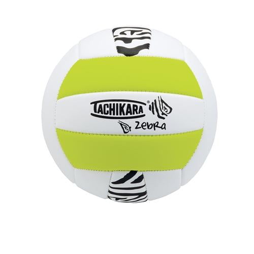 Tachikara Rubber Volleyball - Zebra, Lime Green/White - Walmart.com
