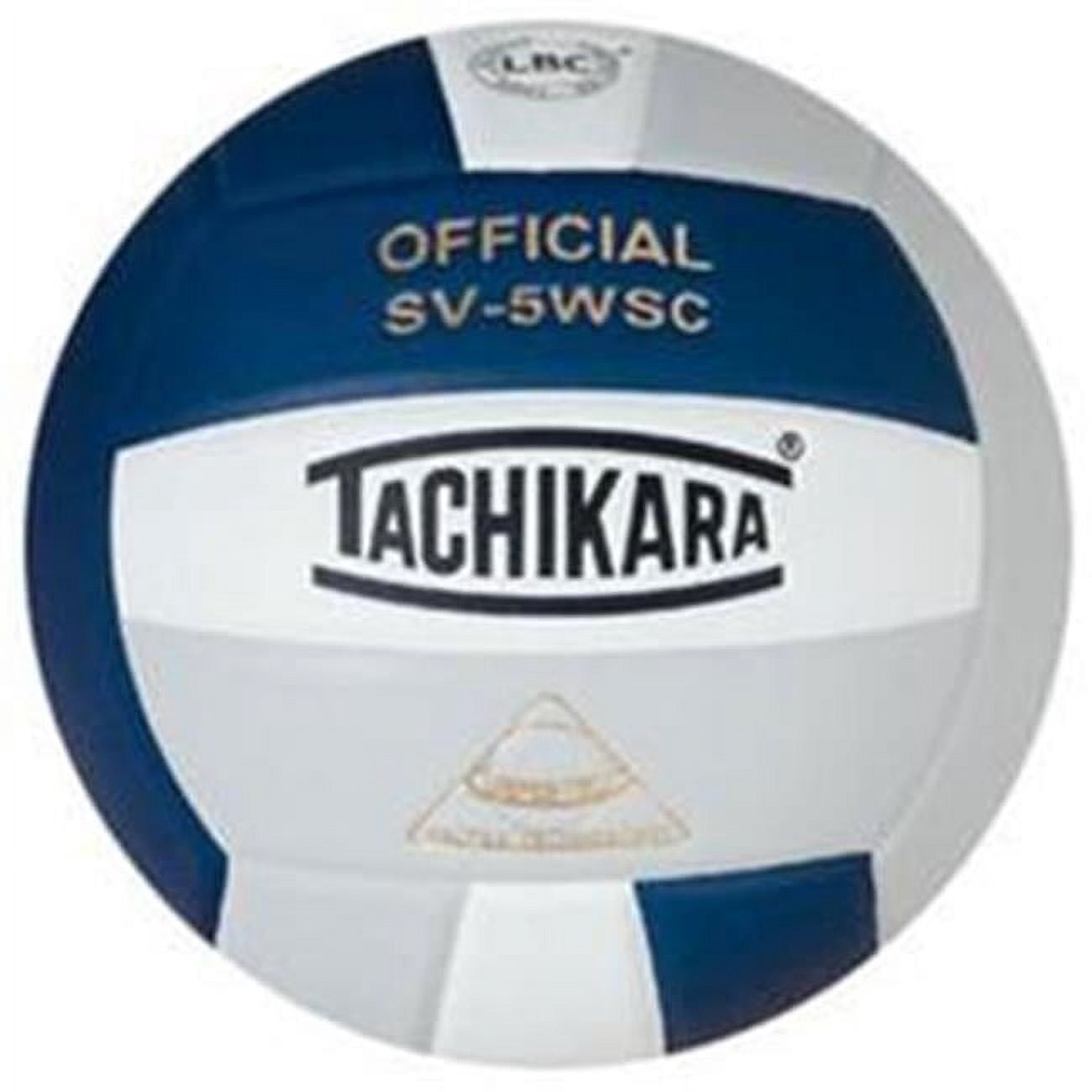 Tachikara Sensi-Tec Composite Volleyball - Royal/White/Gold, High Performance, LBC Construction