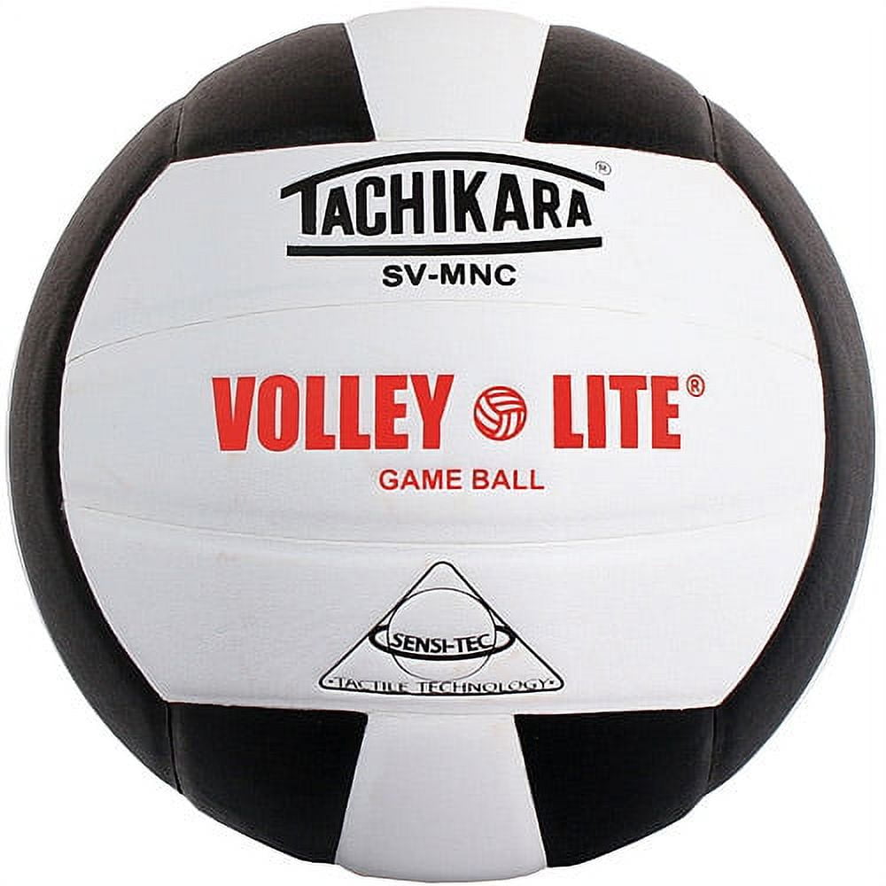 Tachikara SVMNC Volley-Lite Training Volleyball, Scarlet/White