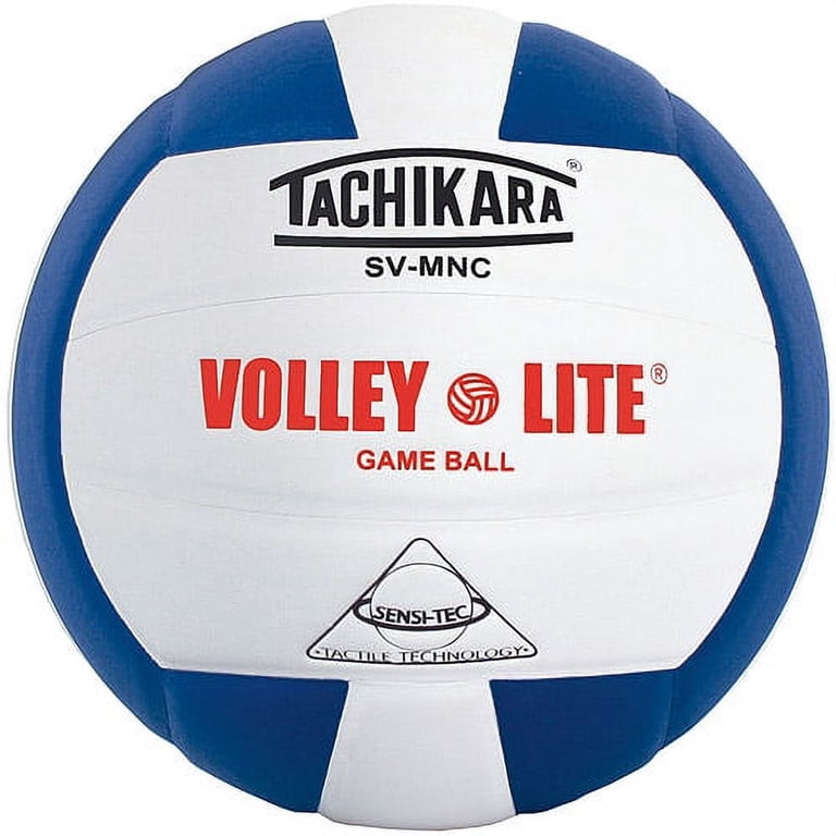 Tachikara SVMNC Volley-Lite Training Volleyball, Scarlet/White