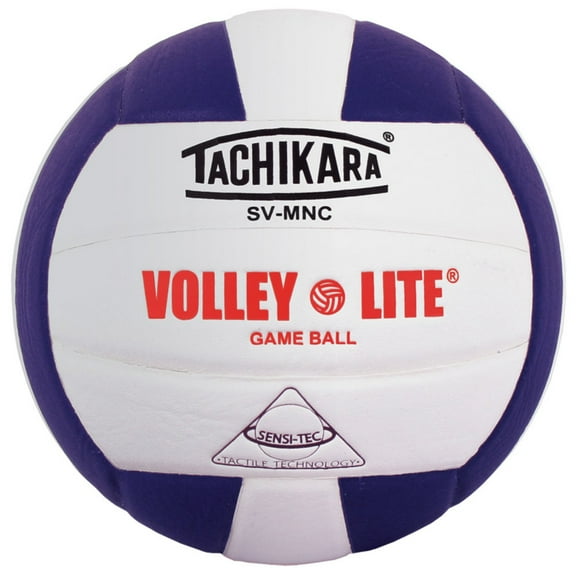 Tachikara SVMNC Volley-Lite Volleyball, Purple/White
