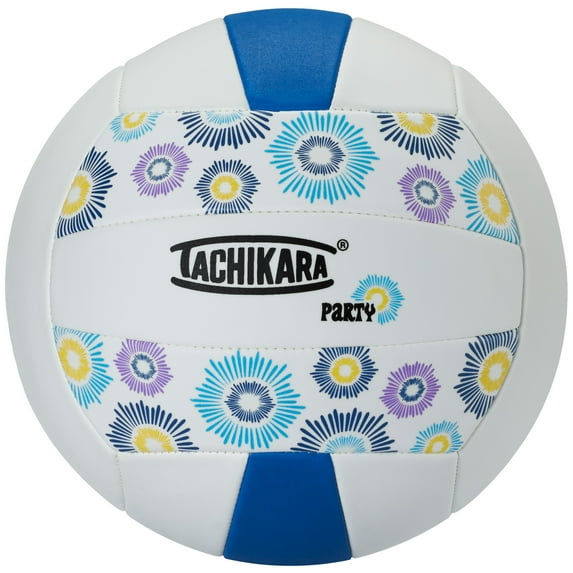 Tachikara SofTec PARTY Pattern Volleyball, Navy/White