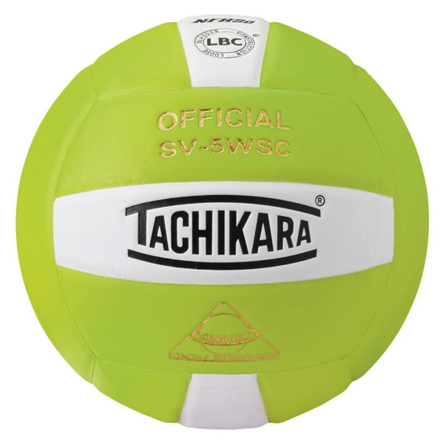 Tachikara Volley Lite Training Volleyball, Lime Green/White