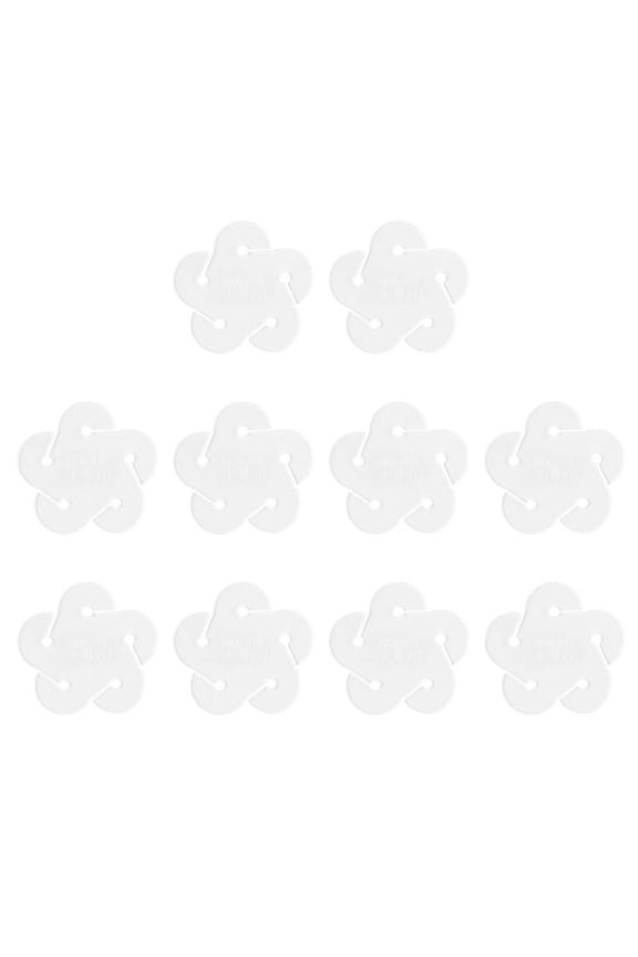 10 Pieces Key Chain Leather Craft Pattern Stencil Handmade Durable Hydrangea Pendant Acrylic Template for Marking Attachments 40x40mm