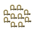 thumbnail image 1 of Tachiuwa 10Pcs Horseshoe Buckles Bracelet Clips Zinc Alloy Screw in Shackle Key Chian Hoop D Rings Screw Pin for DIY Leather Backpacks Bronze, 1 of 10
