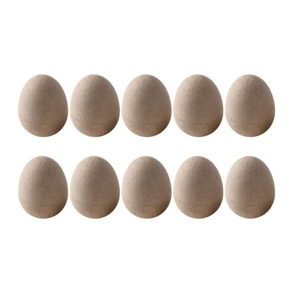 Tachiuwa 10Pcs Paper Mache Easter Eggs Empty Easter Eggs Creative Easter Baskets for Decorating DIY Craft Supplies for Easter Egg