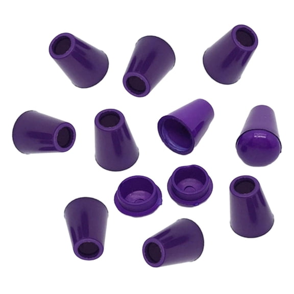 Tachiuwa 10x Bell End Stoppers Cord Ends Stoppers Versatile Decor Supplies Pull Rope Ends Toggle Clips for Paracord Lanyard DIY Crafts