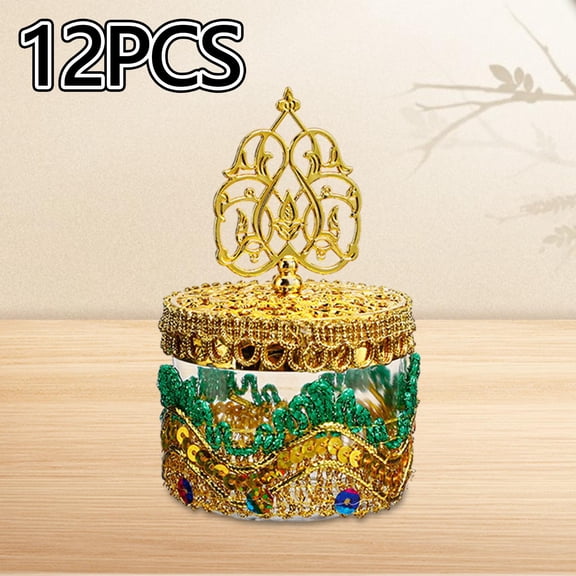 Tachiuwa 12Pcs Gift Boxes Goodie Boxes Chocolate Boxes Presents Packaging Box Chocolate Candy Boxes for Engagement Easter Father's Day gold and green