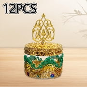 Tachiuwa 12Pcs Gift Boxes Goodie Boxes Chocolate Boxes Presents Packaging Box Chocolate Candy Boxes for Engagement Easter Fathers Day gold and green