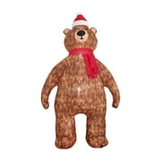 Tachiuwa 210cm Christmas Inflatable Toy Outdoor Decoration Ornament Weatherproof US Adapter Plug Bear for Birthday Indoor Patio