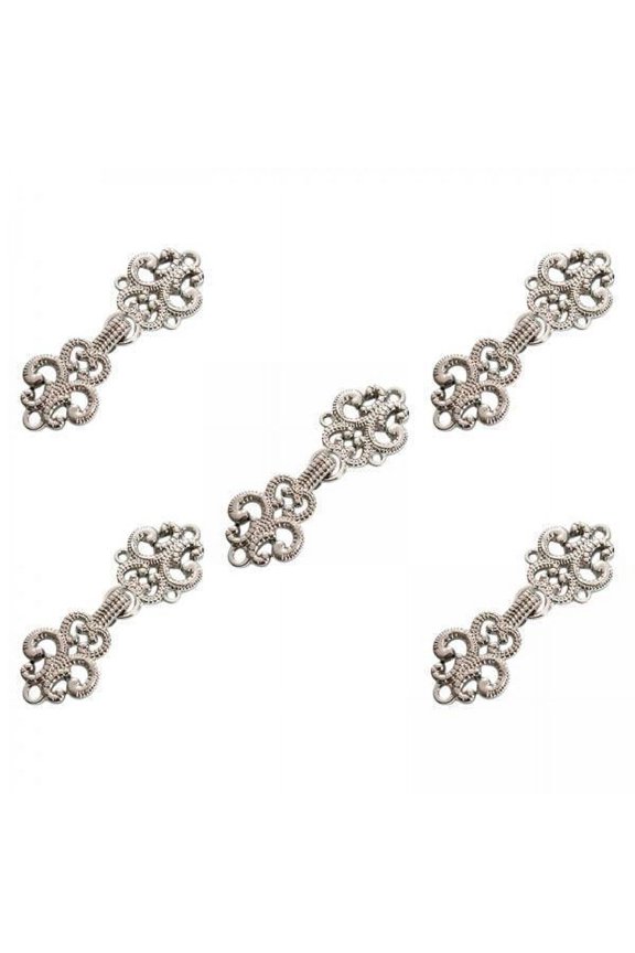 6x5Pcs Fasteners Clasp Closure Buttons for Costumes Sweater Outfit