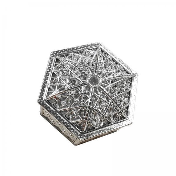 Tachiuwa 2xCreative Hexagon Candy Box for Valentines New Year Table Centerpiece