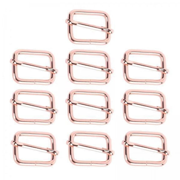 Tachiuwa 3x10pcs Buckle Adjustable Quick Release Replacement Clips 25x19mm Rose gold