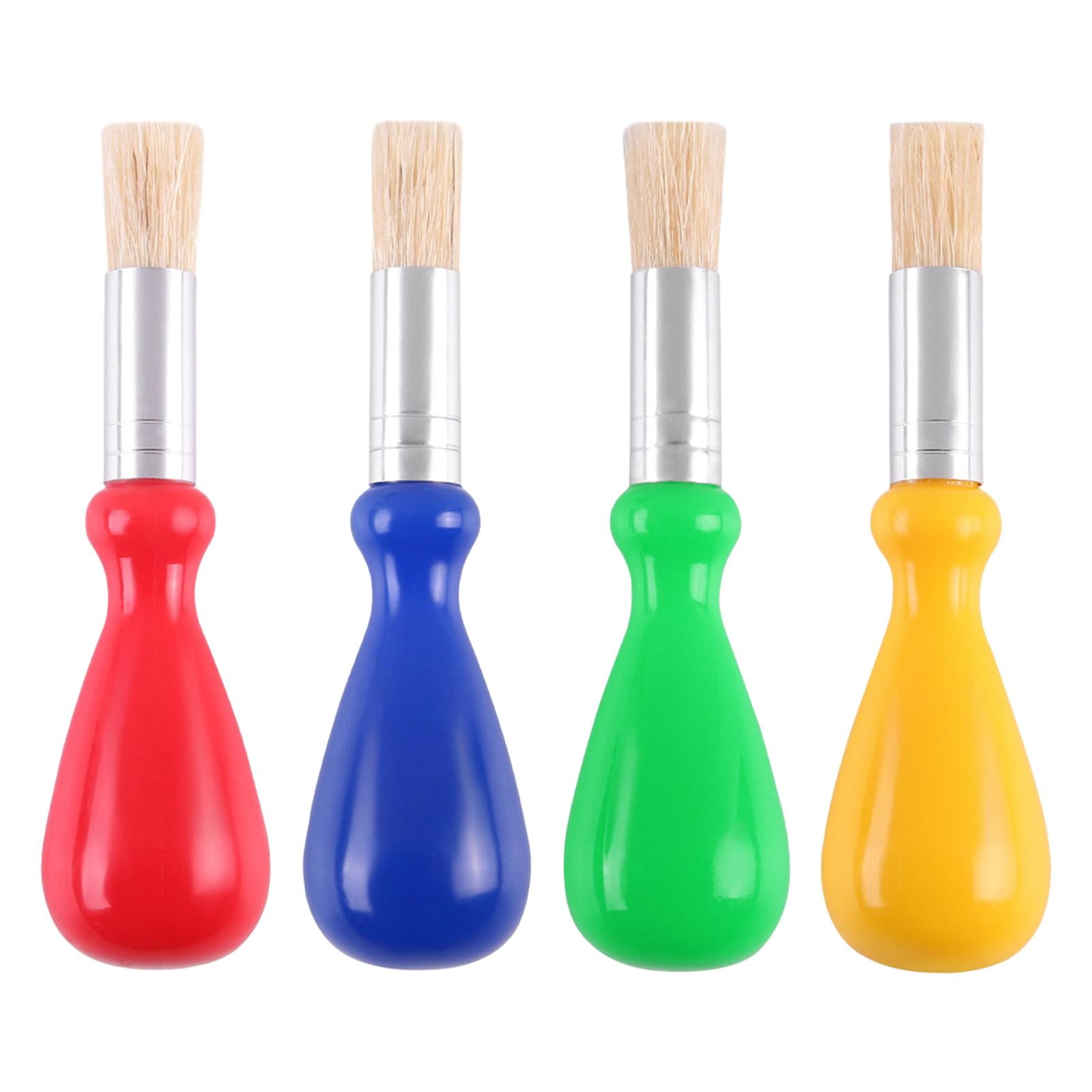 Tachiuwa 4 Pieces Paint Brushes Reusable Artists Brush for Kids Adults Hobby Painting