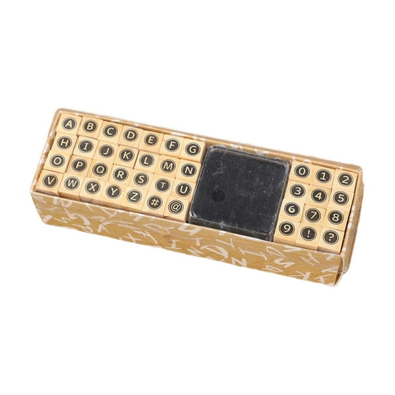 Tachiuwa 40/Set Alphabet Stamps Wood Letters Stamper Painting Craft Drawing Handmade Tools Multipurpose Scrapbooking Art Rubber Stamps Capitalize