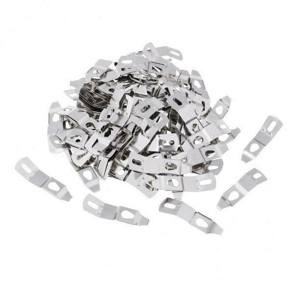 Tachiuwa 4X 100pcs Picture Photo Frame Framing Tools Metal Spring Turn Clip Fasteners