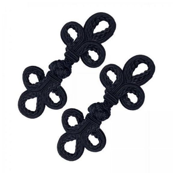 Tachiuwa 4x Chinese Knot Frog Buttons 2Pcs Cheongsam Buttons Clothes Buttons Handmade Buttons Sewing Fastener for Tang Suit Scarf Cloak