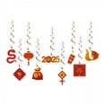 thumbnail image 1 of Tachiuwa 4x9 Pieces 2025 Lunar Year Wall Party Chinese New Year Hanging Card Decoration, 1 of 10