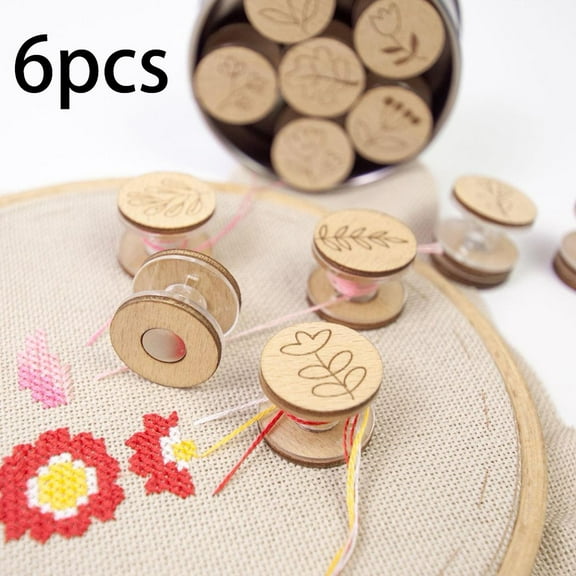 Tachiuwa 6Pcs Embroidery Thread Management Thread Keeper Sturdy String Organizer Stitching Sewing Tool Sewing Accessory Parking Bobbin A