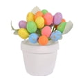 thumbnail image 1 of Tachiuwa Artificial Easter Eggs Pot Easter Egg Flower Pot for Office Desktops Festivals Gold Spotted, 1 of 10