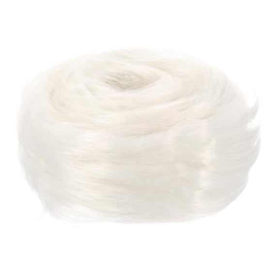 Tachiuwa Artificial Fur Fabric Artificial Fabric for Party Clothing Gnomes Beard Hair white