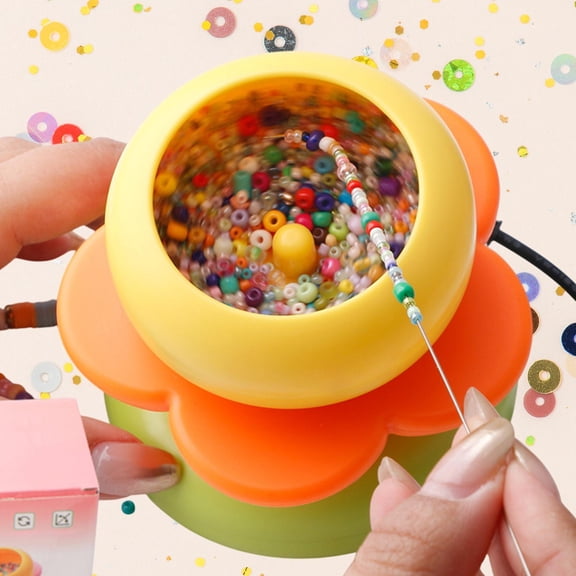 Tachiuwa Bead , Bracelet , Portable Bead Bowl, Bead Maker for Pendants Waist Chains Necklace Jewelry Making DIY Projects Orange